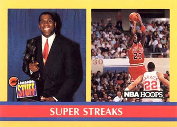1990-91 Hoops #385 Super Streaks Front