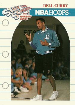 1990-91 Hoops #387 Dell Curry Front