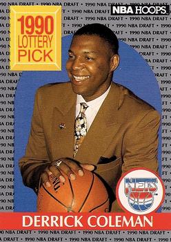 1990-91 Hoops #390 Derrick Coleman Front