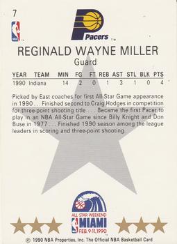 1990-91 Hoops #7 Reggie Miller Back