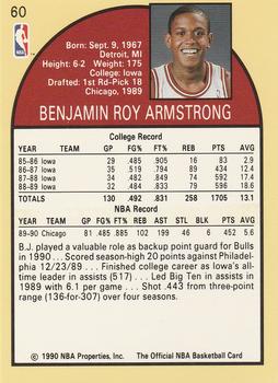 1990-91 Hoops #60 B.J. Armstrong Back