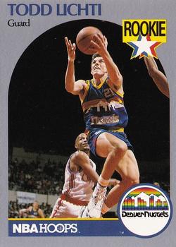 1990-91 Hoops #98 Todd Lichti Front
