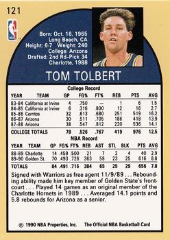 1990-91 Hoops #121 Tom Tolbert Back