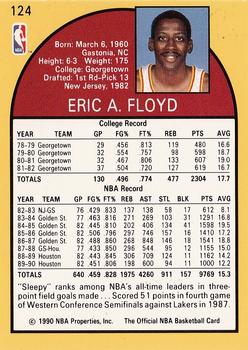 1990-91 Hoops #124 Eric Floyd Back