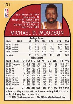 1990-91 Hoops #131 Mike Woodson Back