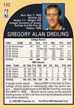 1990-91 Hoops #132 Greg Dreiling Back