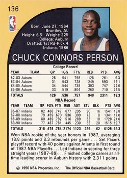 1990-91 Hoops #136 Chuck Person Back