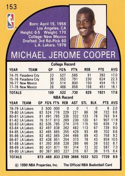 1990-91 Hoops #153 Michael Cooper Back