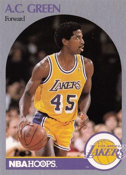 1990-91 Hoops #156 A.C. Green Front
