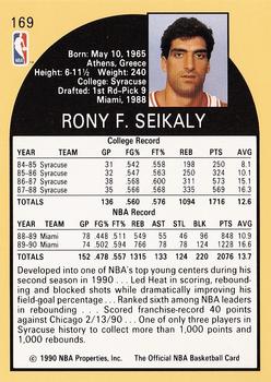 1990-91 Hoops #169 Rony Seikaly Back