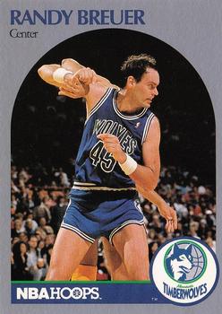 1990-91 Hoops #184 Randy Breuer Front