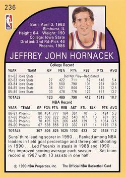 1990-91 Hoops #236 Jeff Hornacek Back
