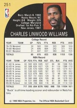 1990-91 Hoops #251 Buck Williams Back