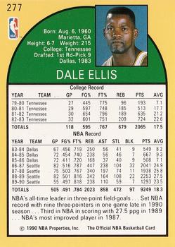 1990-91 Hoops #277 Dale Ellis Back