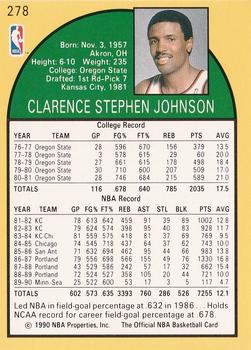 1990-91 Hoops #278 Steve Johnson Back