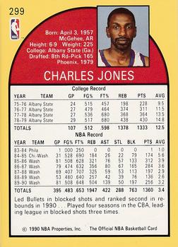 1990-91 Hoops #299 Charles Jones Back