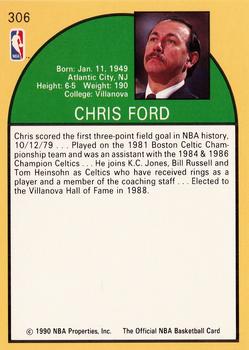 1990-91 Hoops #306 Chris Ford Back