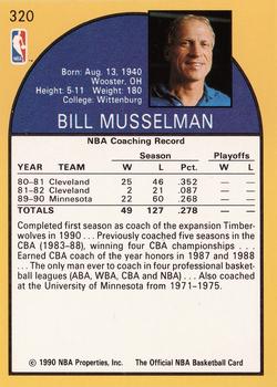 1990-91 Hoops #320 Bill Musselman Back