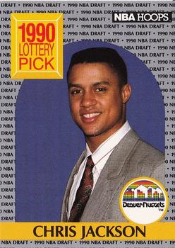 1990-91 Hoops #392 Chris Jackson Front