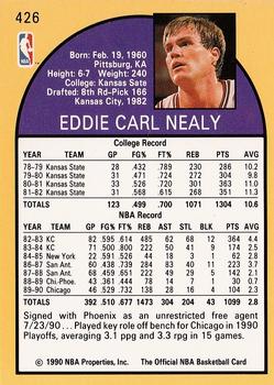 1990-91 Hoops #426 Ed Nealy Back