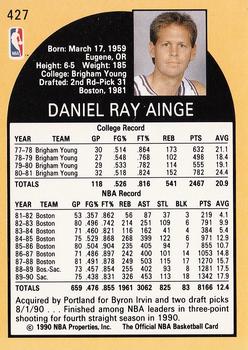 1990-91 Hoops #427 Danny Ainge Back