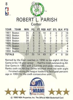 1990-91 Hoops #8 Robert Parish Back