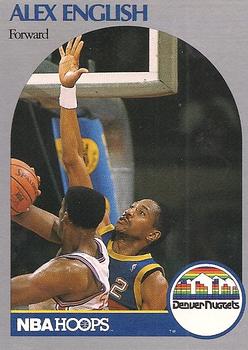 1990-91 Hoops #94 Alex English Front