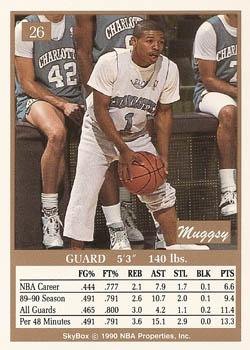 1990-91 SkyBox #26 Tyrone Bogues Back
