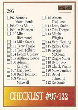 1990-91 SkyBox #296 Checklist: 65-122 Back
