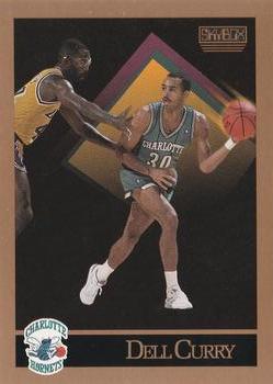 1990-91 SkyBox #28 Dell Curry Front