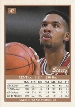 1990-91 SkyBox #42 Stacey King Back
