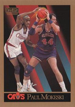 1990-91 SkyBox #53 Paul Mokeski Front