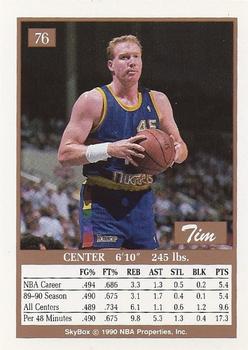 1990-91 SkyBox #76 Tim Kempton Back