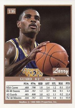 1990-91 SkyBox #136 Larry Drew Back