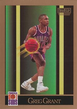 1990-91 SkyBox #221 Greg Grant Front