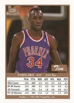 1990-91 SkyBox #228 Tim Perry Back
