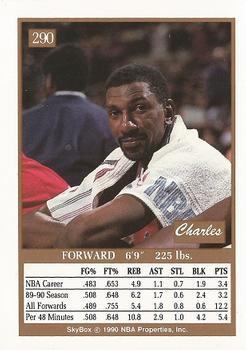 1990-91 SkyBox #290 Charles Jones Back