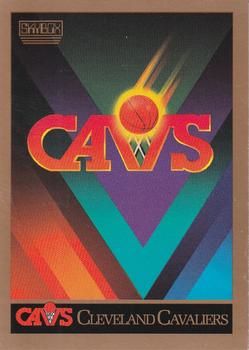 1990-91 SkyBox #332 Cleveland Cavaliers Logo/Checklist Front