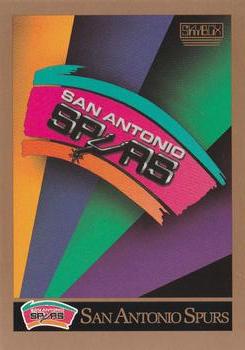 1990-91 SkyBox #351 San Antonio Spurs Front