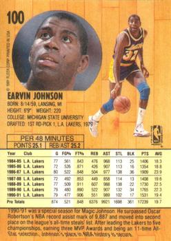 1991-92 Fleer #100 Earvin Johnson Back