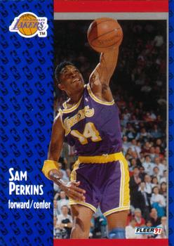 1991-92 Fleer #101 Sam Perkins Front