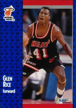 1991-92 Fleer #111 Glen Rice Front