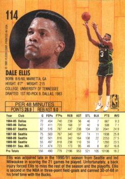 1991-92 Fleer #114 Dale Ellis Back