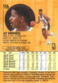 1991-92 Fleer #116 Jay Humphries Back