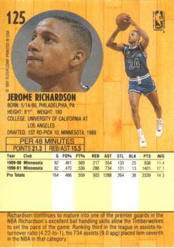 1991-92 Fleer #125 Jerome Richardson Back