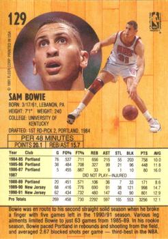 1991-92 Fleer #129 Sam Bowie Back