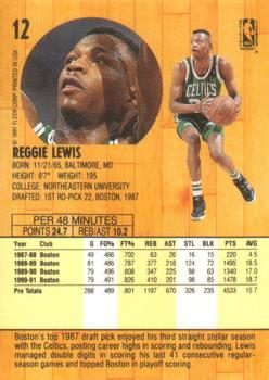 1991-92 Fleer #12 Reggie Lewis Back