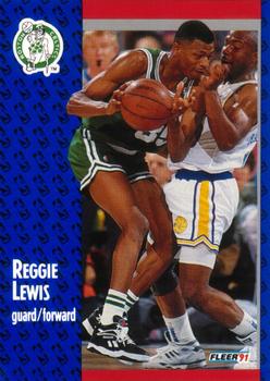 1991-92 Fleer #12 Reggie Lewis Front