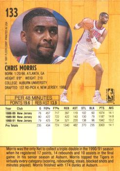 1991-92 Fleer #133 Chris Morris Back