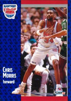 1991-92 Fleer #133 Chris Morris Front